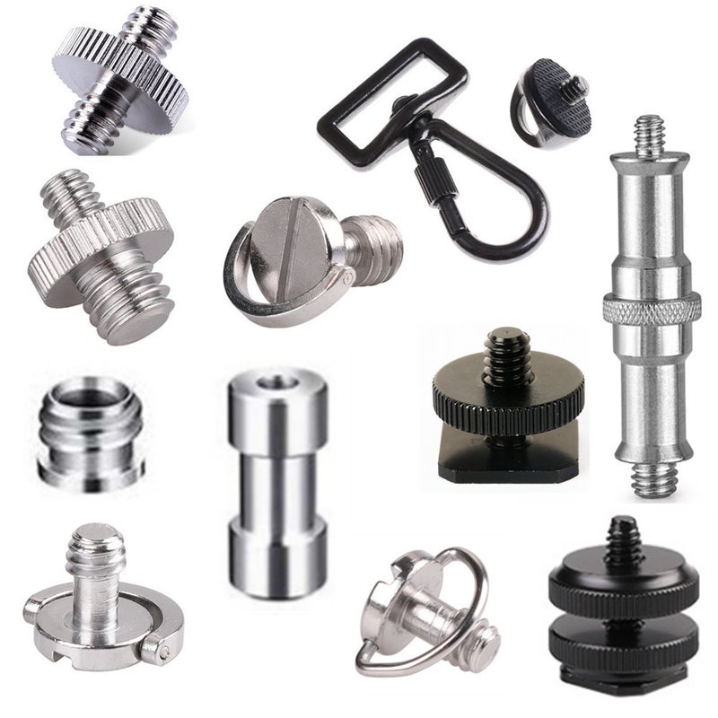 Camera 1/4 Shoe 3/8 Conversion Screw Slotted Screw Inch 1/4-20 Tripod Screw Suit - Image 3